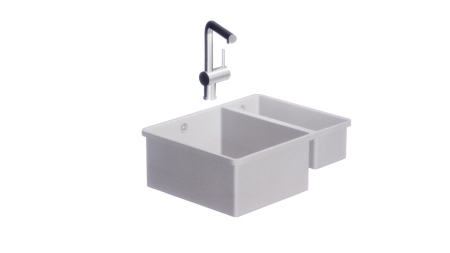 sink - SUBLINE 340/160-F Alu Metallic