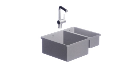 sink - SUBLINE 340/160-F Rock Grey