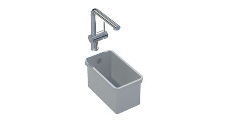 sink - Sink 216 A  Square 160x300 Avonite bottom PG3 - kokoura