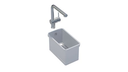 sink - Sink 216 S Square 160x300 Steel bottom PG1