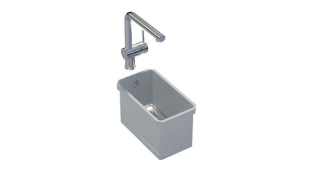 sink - Sink 216 S  Square 160x300 Steel bottom PG3 - kokoura