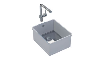 sink - Sink 233 S Square 330x400 Steel bottom PG1