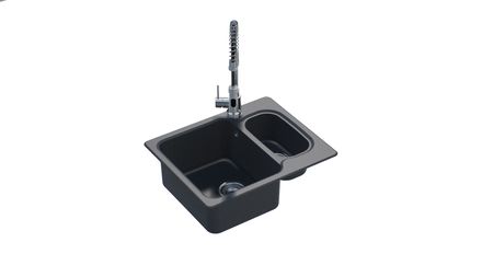 sink - Nova 6 - 615x500 - velký dřez vlevo - Alumet