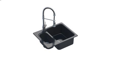 sink - Nova 6 - 615x500 - velký dřez vpravo - Alumet