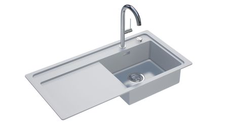 sink - Zenar XL 6S - 100x510 - dřez vpravo - White