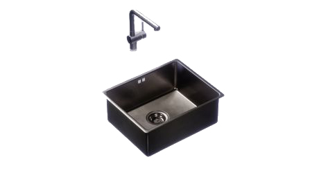 sink - Square – 540x440 Gun Metal