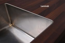 podlepeny drez do laminatu