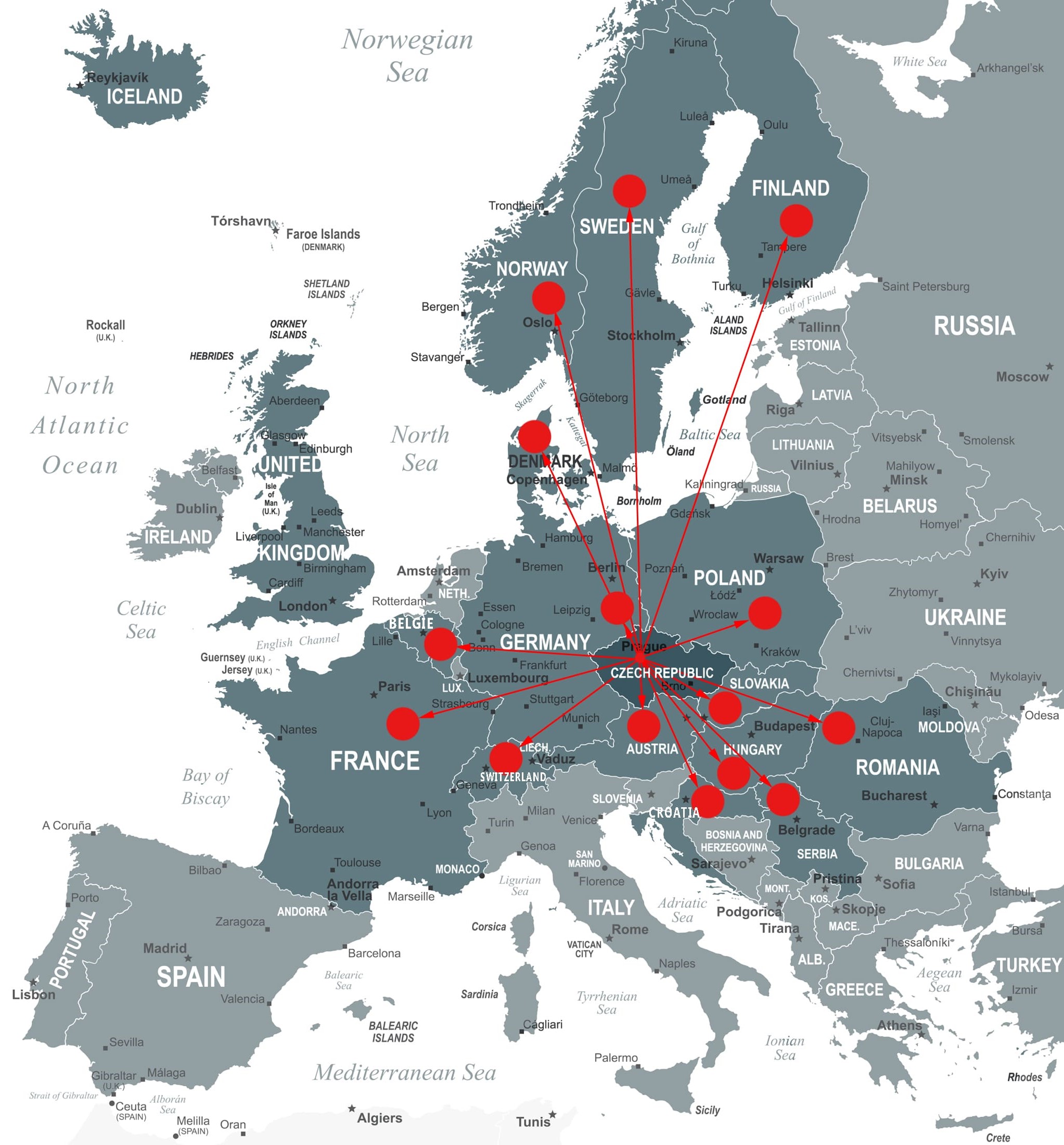 Map of company